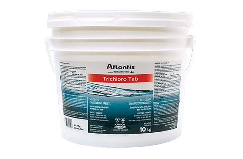 Chlore en pastilles pour piscine – rondelles de chloration lente