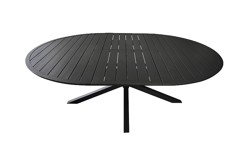Table ronde extensible à ovale